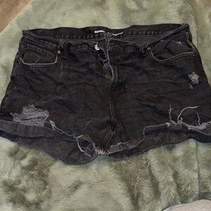 Old Navy Women's Dark Distressed Jean Shorts